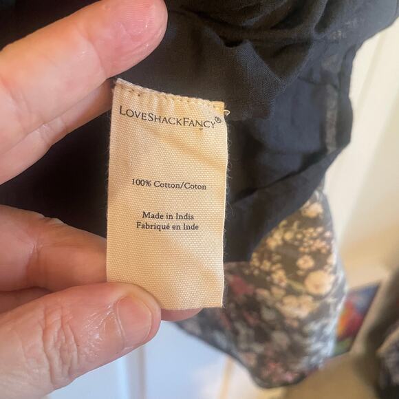 Love Shack Fancy Paris Ruffled Floral Mini Dress SZ 4 - Picture 13 of 16